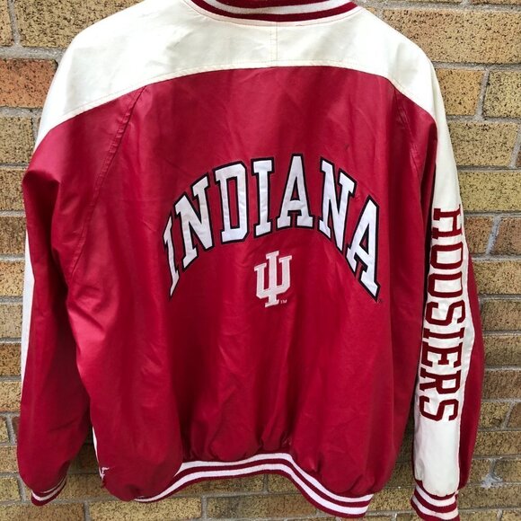 Vintage 1998 NCAA Steve & Barrys Indiana Hoosiers Varsity Jacket XXL - Picture 10 of 11